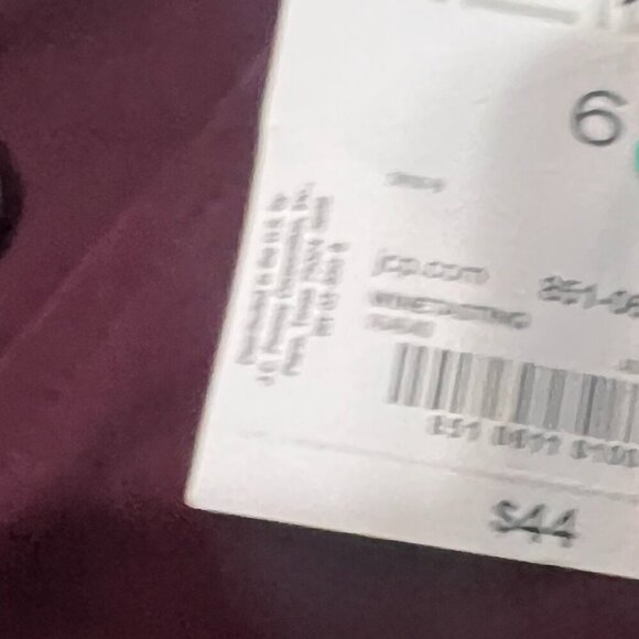 Liz Claiborne A Line Skirt Women's Size 4 & 6 Wine Purple Burgundy Brand New - Picture 6 of 6